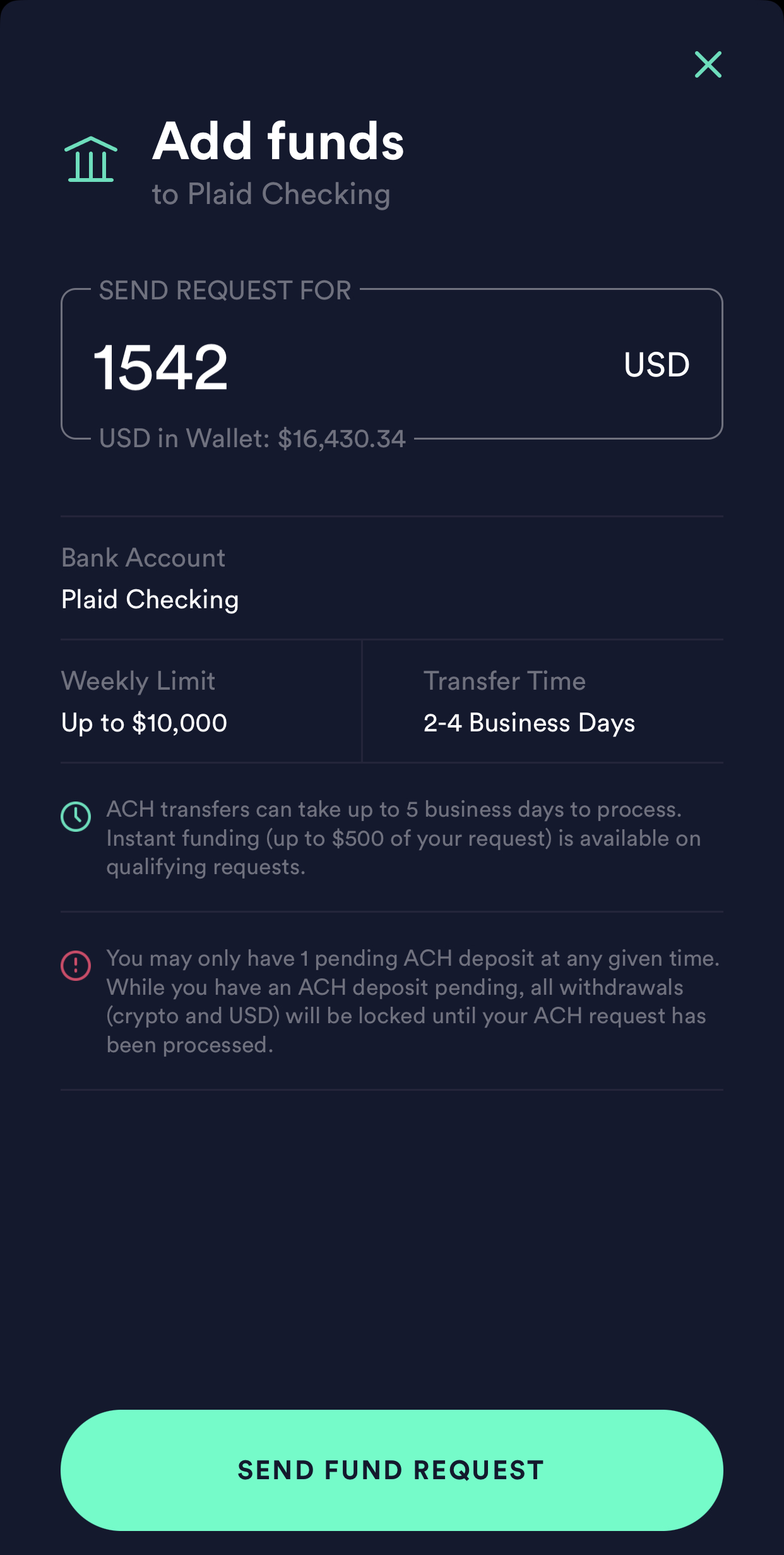 How do I deposit USD on Newton using a Bank Transfer (ACH)? – Newton USA